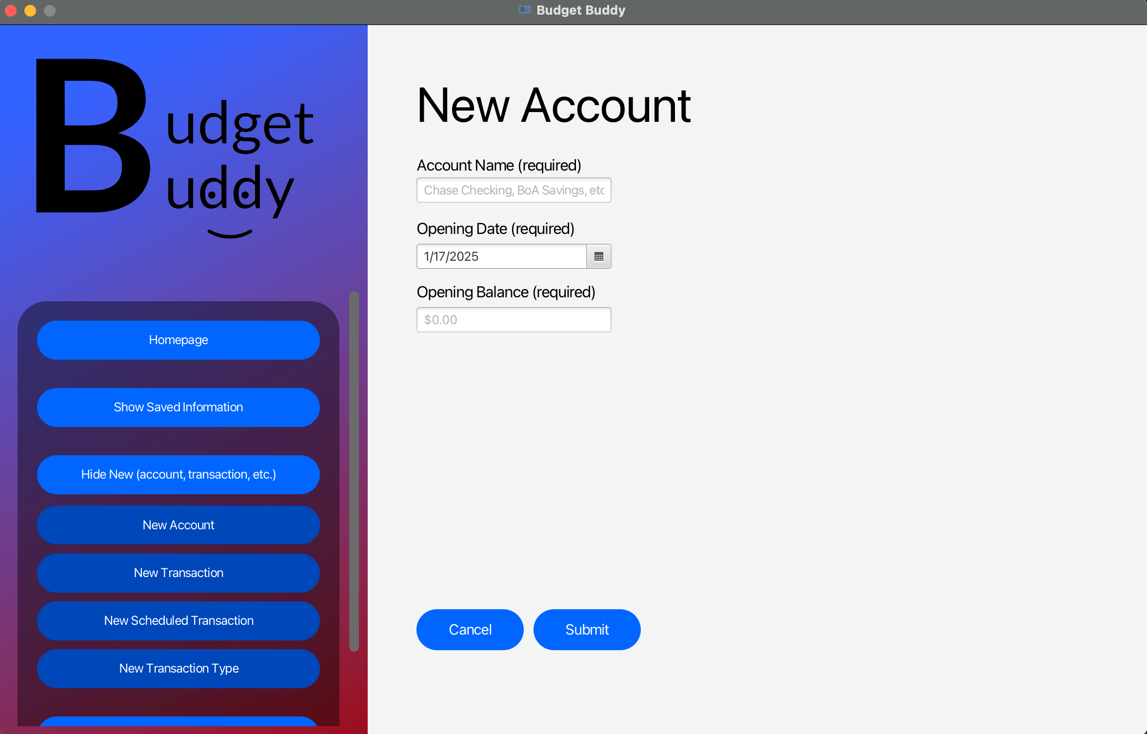 User List Search History