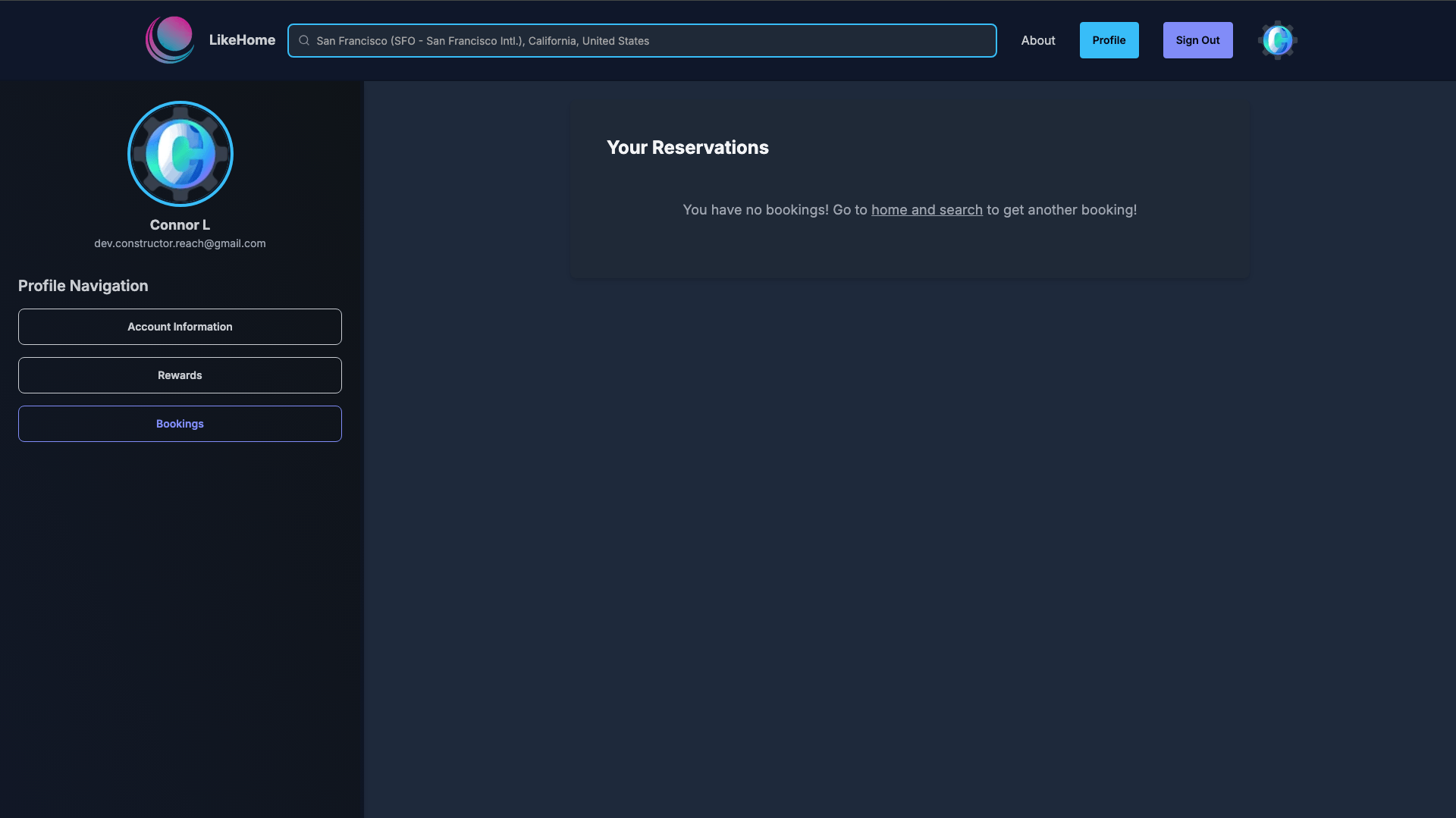 Profile Reservations